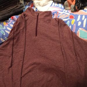 Red lululemon quarter zip
